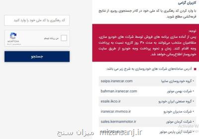 نتایج قرعه کشی خودرو