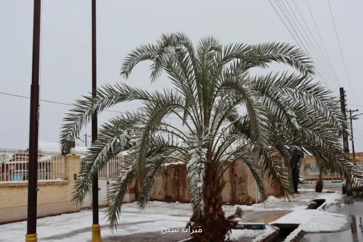 بارندگی باران و برف در بعضی استانها