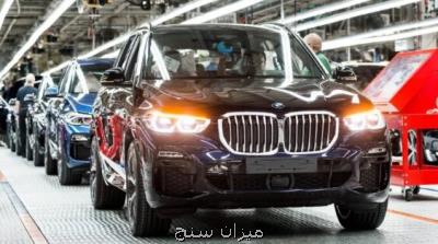 آمار فروش بی ام و در سال قبل